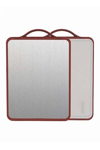 Generic Double Sided Cutting Board,304 Stainless Steel Cutting Boards for Kit...
