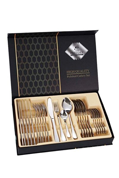 Generic 24 Piece Silverware Flatware Cutlery Set Stainless Steel Utensils Ser...