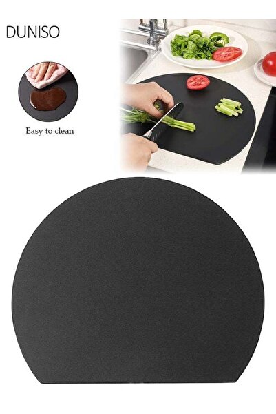 Generic Antibacterial TPU D-Shaped Cutting Board, Mold Resistant Plastic Chop...