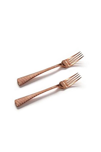 Generic BERAM Sparkling Mermaid Stainless Steel Dining Fork 2Pc Copper Plated...