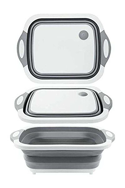 Generic Multifunction Foldable Dishwasher Cutting Board White/Grey 40cm