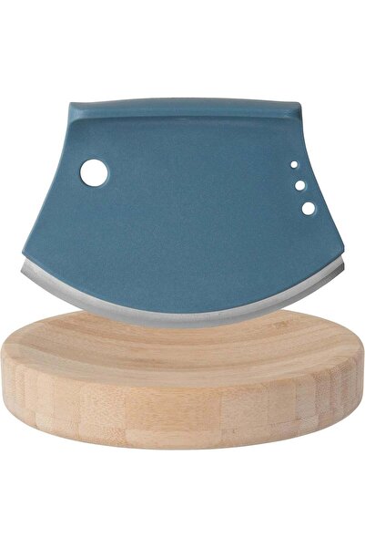 Generic BergHOFF Leo Mezzaluna Herb Chopper and Chopping Board Set 17x17x7 cm...