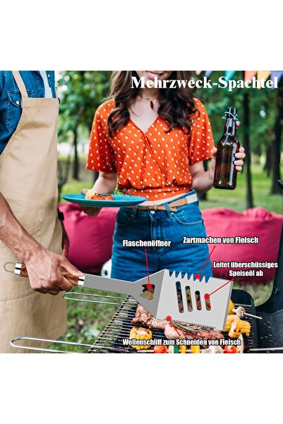 grilliance Set Ustensile BBQ 30 piese, Oțel Inoxidabil, Heavy‑Duty, Geantă Transport, Covoraș Grill