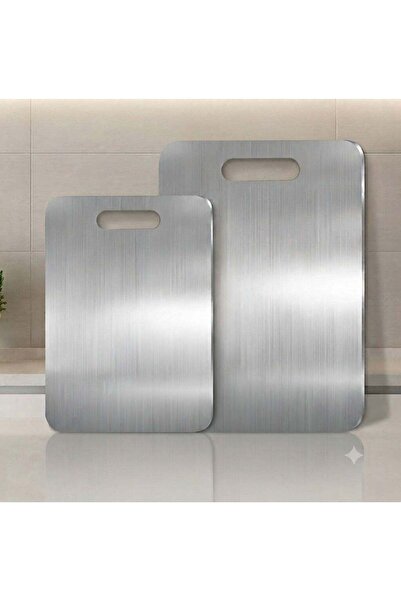 Generic MAX-EMA GLOBAL Stainless Steel Chopping Board Pack of 2 Combo 40x28cm...