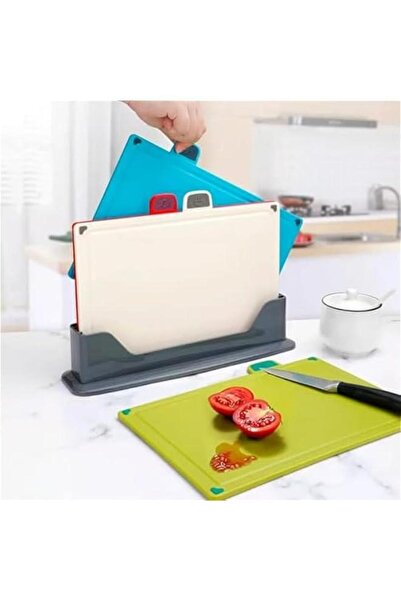 Generic Cutting Board Set of 4, Non Slip Chopping Board with Juice Groove Foo...