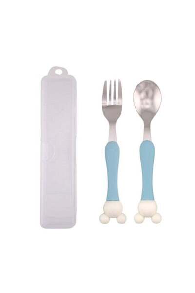 Generic BrainGiggles Kids Cutlery Set with Case, Round Edge Stainless Steel B...