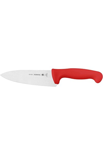Generic Professional Meat Knife – 6-Inch Stainless Steel Blade with Red Textu...