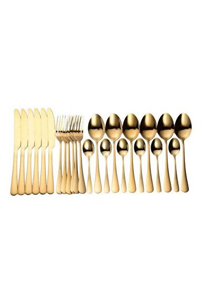 Generic 24-Piece Cutlery Set Gold