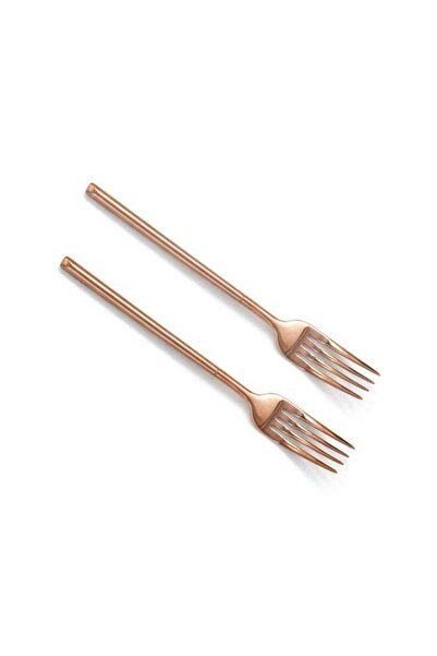 Generic BERAM Copper Craft Dining Fork – Copper-Plated Stainless Steel Flatwa...