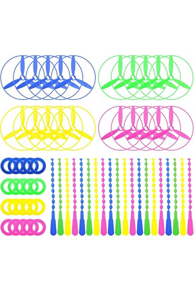 Arabest 40 Sets Outdoor Flying Disc Launcher Toys,Plastic Dragonfly Disc Flye...