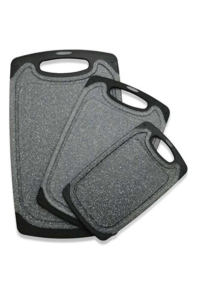 Arabest Cutting Board Set of 3 with Juice Grooves,Non-Slip Rubber Feet and Ea...