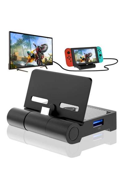 Arabest Portable TV Docking Station for Switch,1080P HDMI Adapter with USB 3....
