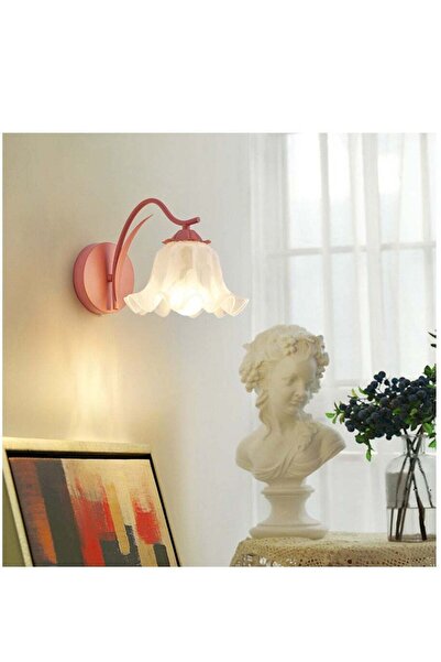Arabest Modern Flower-Shaped Metal Wall Lamp,Rustic Bedside Sconce for Bedroo...