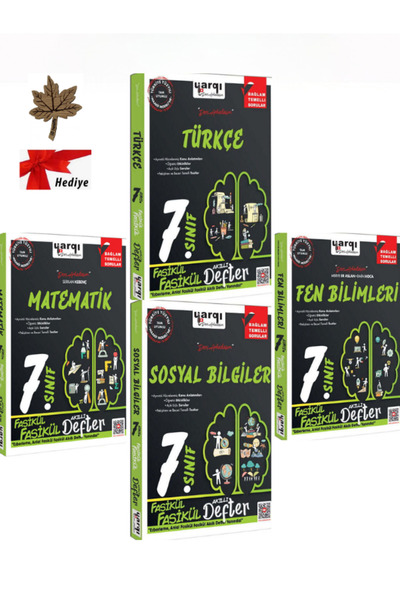 Yargı Yayınları Ders Arkadaşım 7.Sınıf Matematik + Türkçe + Sosyal Bilgiler +...