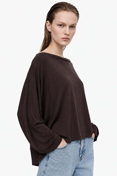 HAKKE Asymmetrical Cut Casual Bluz