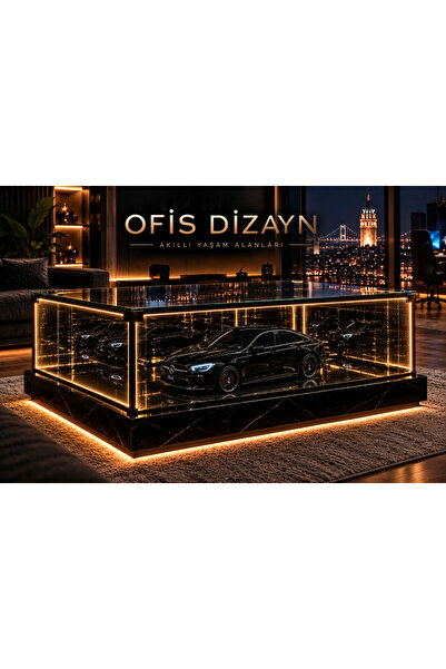 ofisdizayn Ofis Dizayn Mercedes CLA 3D Premium Akıllı Kablosuz Ledli Orta Seh...