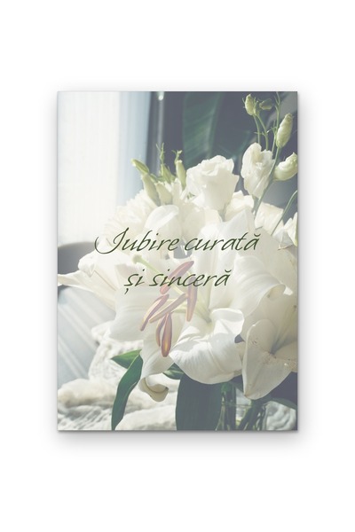 OEM Poster Decorativ Iubire Curată și Sinceră, Mesaj Emoționant, Carton 250g, A4
