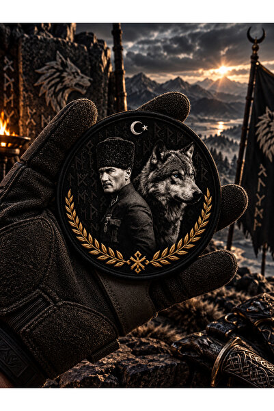 THORSTORE Atatürk & Kurt Patch/Peç/Arma (8.7 cm)