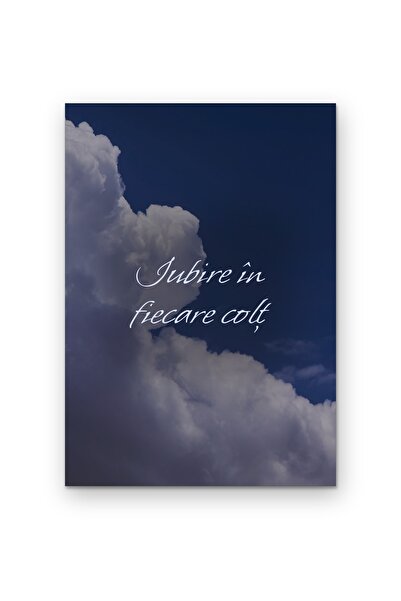 OEM Poster Decorativ Iubire în fiecare colț, Mesaj Inspirațional, Carton Prem...