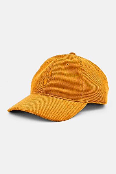 SKECHERS Men Embroidered Logo Adjustable Cap, Mustard
