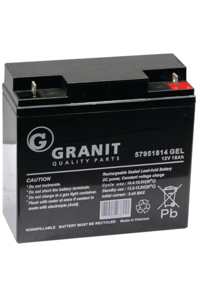 Other Baterie cu gel 12V 18Ah pentru mașini de tuns iarba MTD Granit 1117-201...