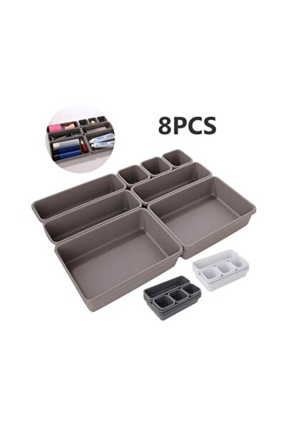 OEM Set 8 Organizatoare Sertar MACVI, Plastic, Multicolor