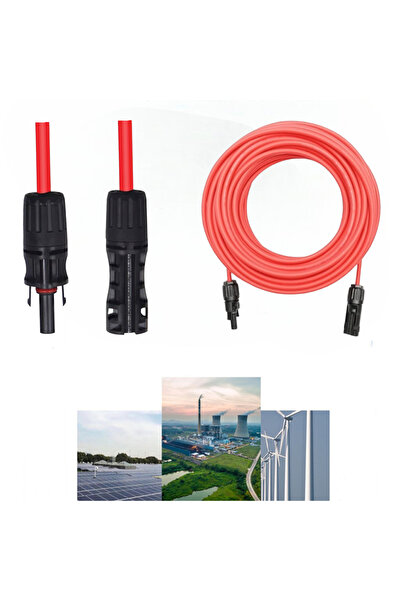 OEM Cablu solar 6mm 27.5M Rosu, conectori MC4, utilizat interior exterior IP67