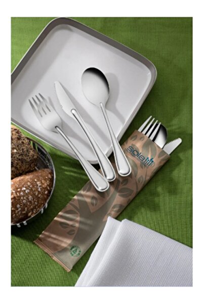 Guestinhouse Tek Kullanımlık / Yıkanabilir Paslanmaz Çelik Çatal, Kaşık ve Bıçak (10’lu Set)