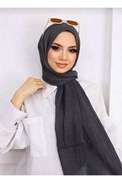 Nazellaa Poloist Bürümcük Shawl Dark Anthracite