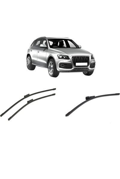 Bosch Σετ 3 υαλοκαθαριστήρων AUDI Q5 Van (8RB) 2008-2017, για παρμπρίζ και πί...