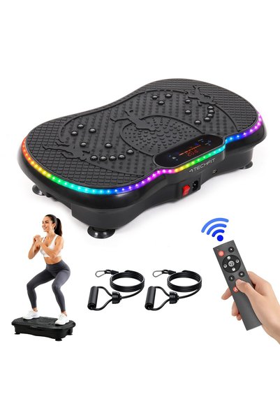 Techfit Dispozitiv de vibromasaj MSGFIT26, Platformă de vibrații fitness, Mul...