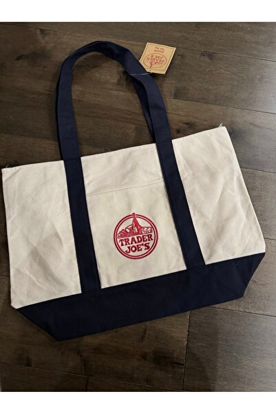 Trader Joes Orijinal Trader Joe's Yeniden Kullanılabilir Kanvas Çevre Dostu A...
