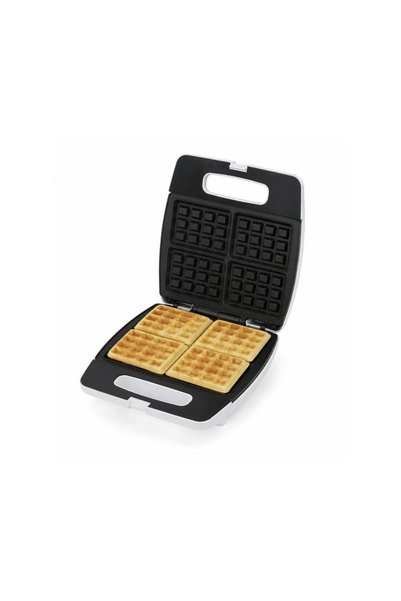 Tradeo Electric 4-Slice Non-Stick Waffle Maker with Cool-Touch Handle & Indic...