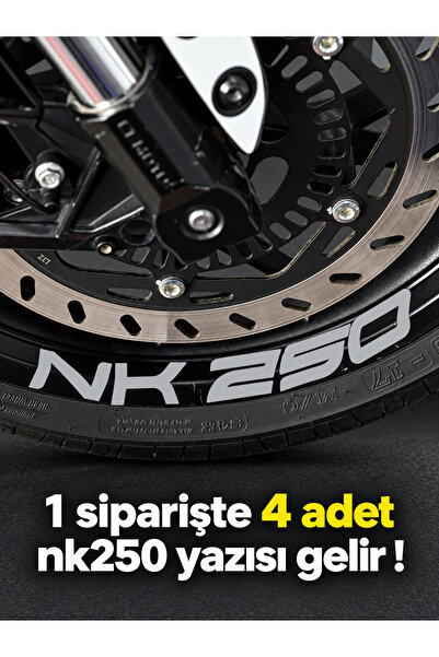 Banxtre ملصق حروف لعجلة NK250 بمقاسات كبيرة لـ CFMOTO NK250 (4 قطع في عبوة وا...