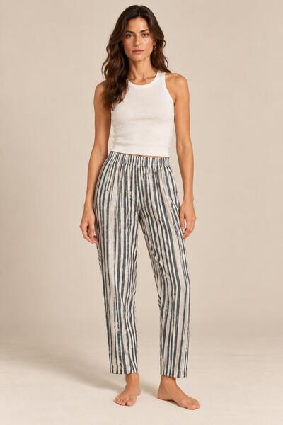 ALEXANDERGARDI Patterned Relaxed Fit Sweatpants with Elastic Waist