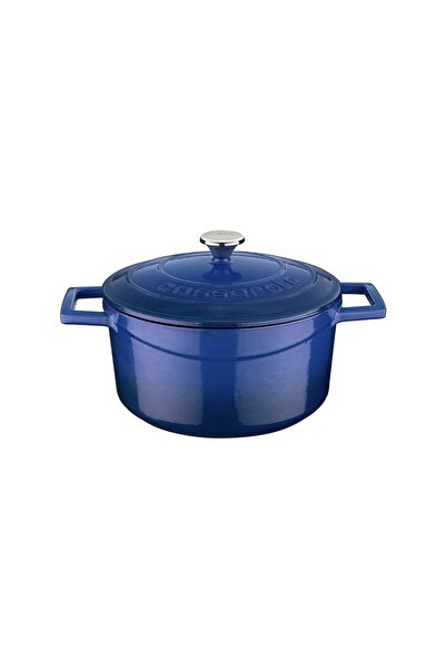 Lava Saucepan, cast iron, 22 cm, "Folk", blue - brand