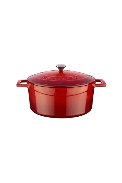Lava Saucepan, cast iron, 24 cm, "Folk" range, red - brand