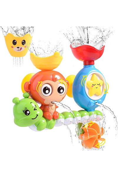 HellDoler Bath Toy, Bathtub Toy Waterfall Water Station with One Stackable Cu...