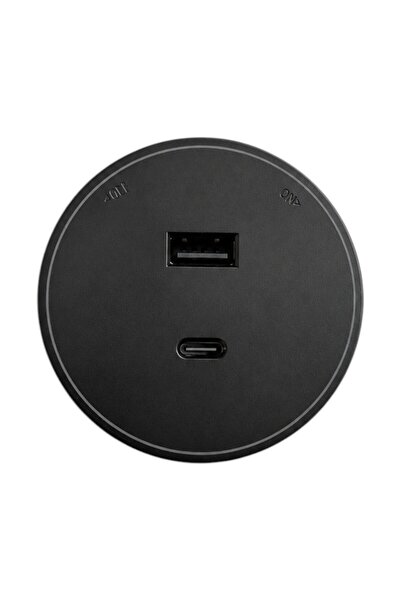 COBI SMART® Stecher incarcator USB-A si USB-C, 220V, negru, pentru sistem sin...