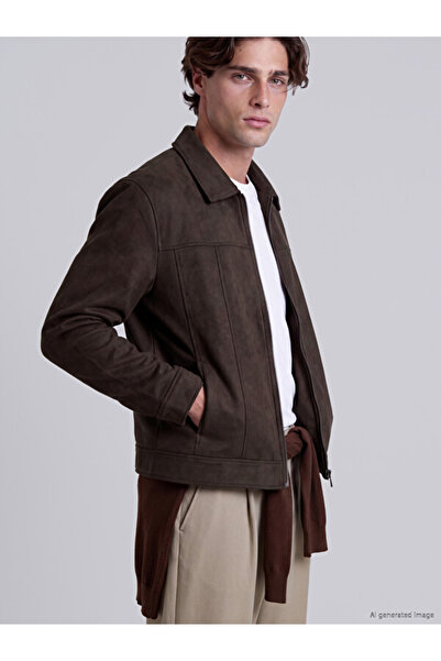LC Waikiki Timeless Clothing & Timeless Choices Loose Fit Suede Look Men's Ja...