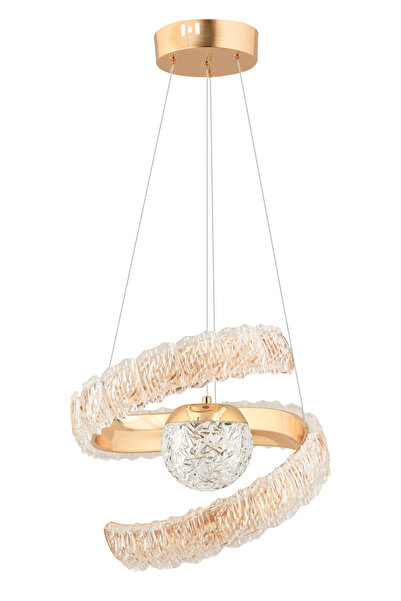 İstanbul Avize Koza Gold Kumandalı Led 3 Renk Ledli Modern Avize