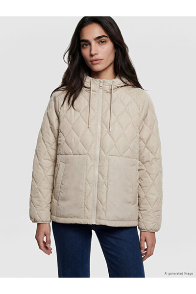 LC Waikiki Hooded Quilted Women's Puffer Coat