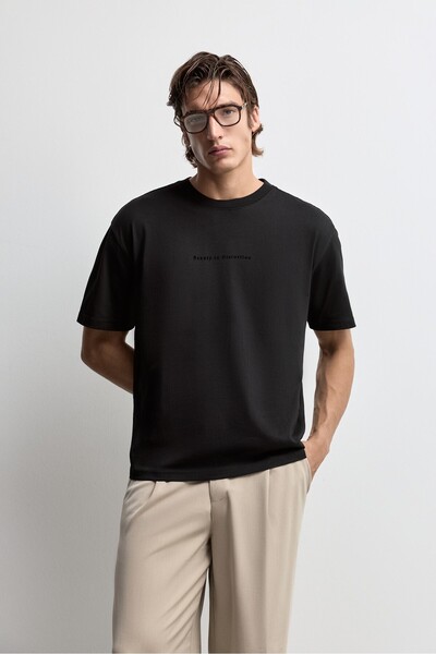 LEFTIES Baskılı t-shirt