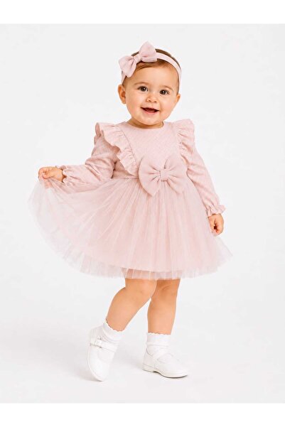 RAPAPA Baby Girl Bow Tulle Evening Dress 1043
