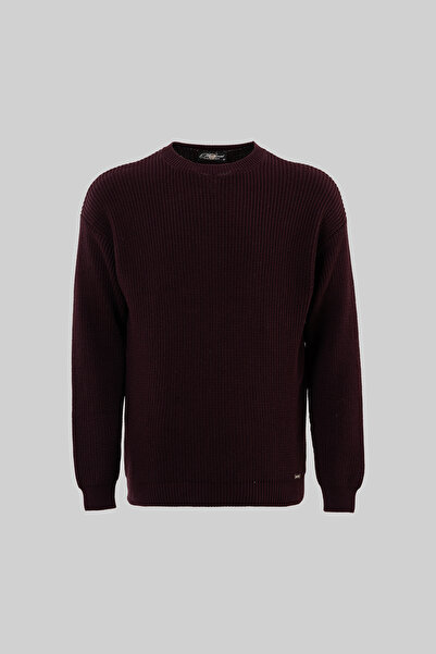 Machinist Men's Thessaloniki Knitted Clean Stitching Crew Neck Oversize Knitw...