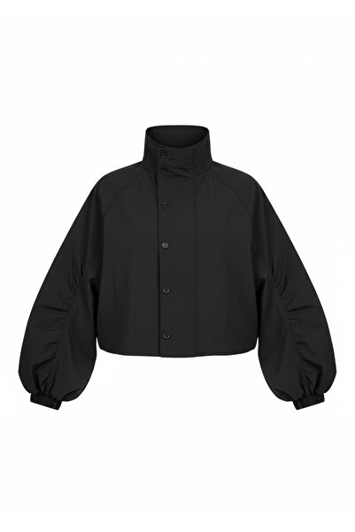 manoire Dik Yaka Paraşüt Oversize Mont