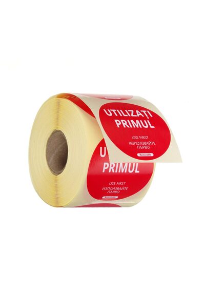 HENDI Sticker reutilizabil pentru siguranță alimentelor - #USE First", 500 bu...