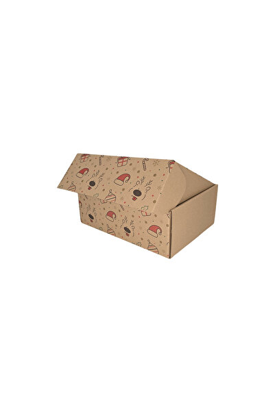Papette Set of 50 pieces NATUR self-forming box Christmas Jolly Reindeer patt...