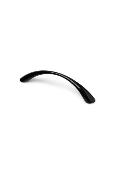 OEM Maner pentru mobila, metalic, finisaj negru, 128 mm, lungime 150 mm