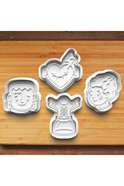 Hobist Halloween 2027 Cute Frank Set Cookie and Candy Dough Mold